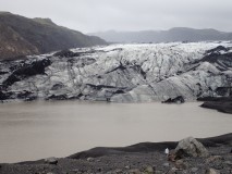 La langue glaciaire de Solheimajokull